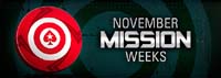 PokerStars’ November Mission Weeks Promotion